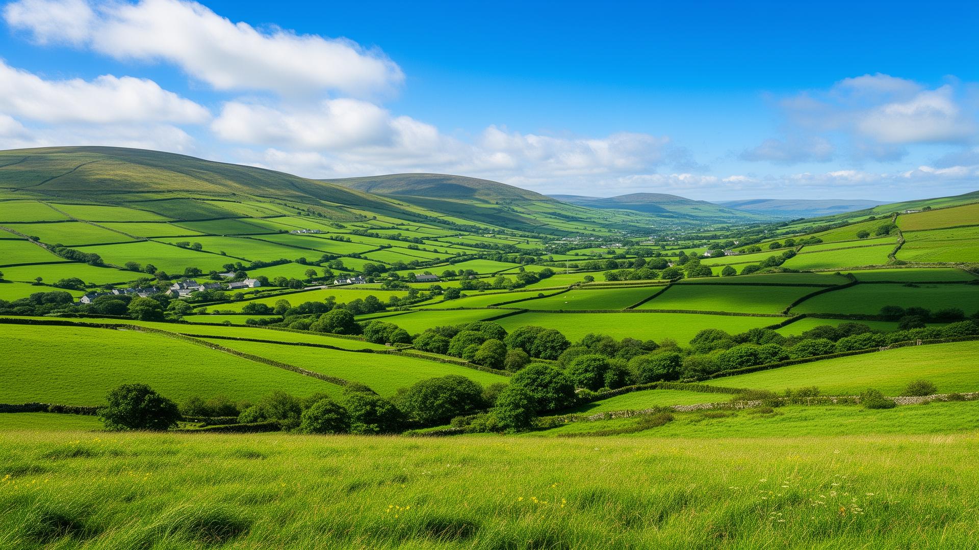 Beautiful Irish countryside representing DG Packaging's commitment to Ireland