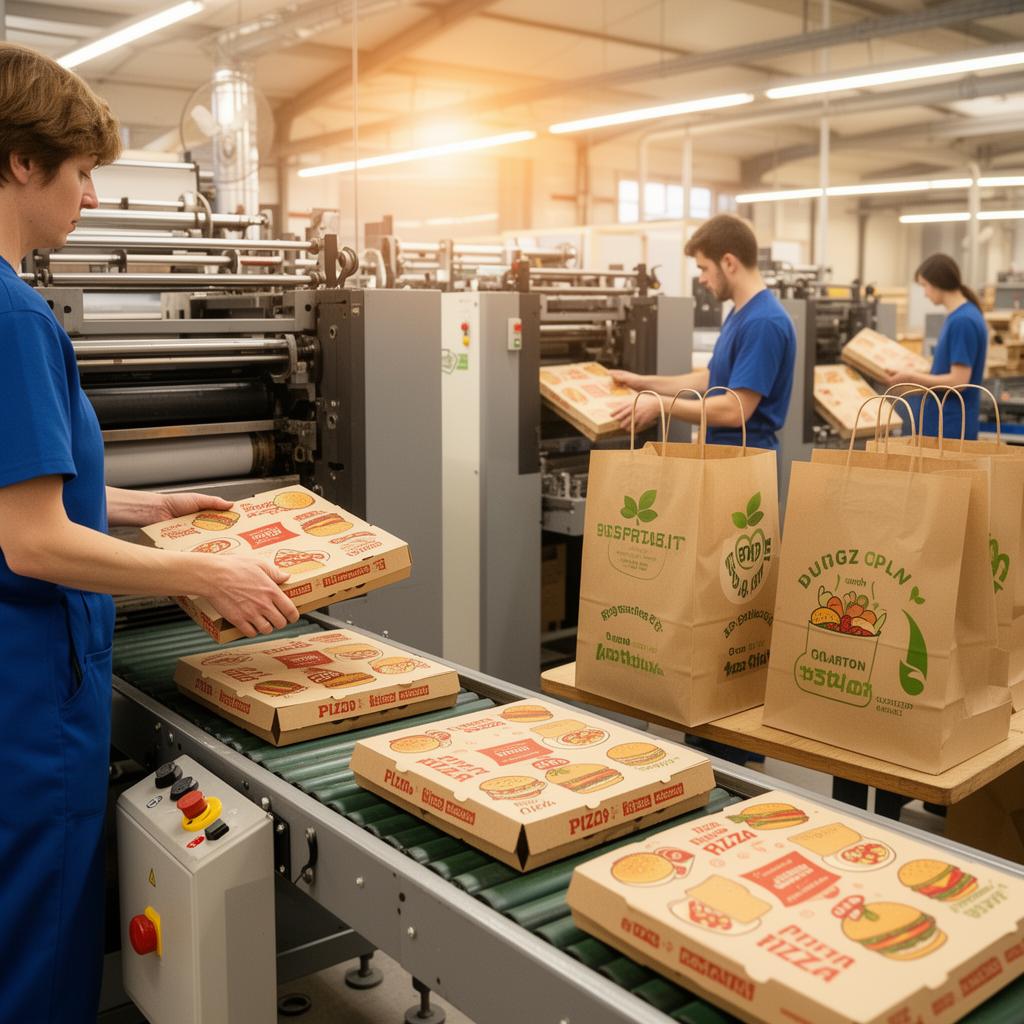 DG Packaging team reviewing packaging designs