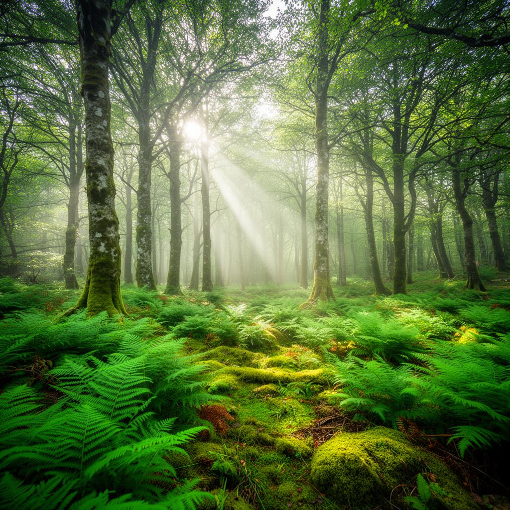 Sustainable Irish forest landscape